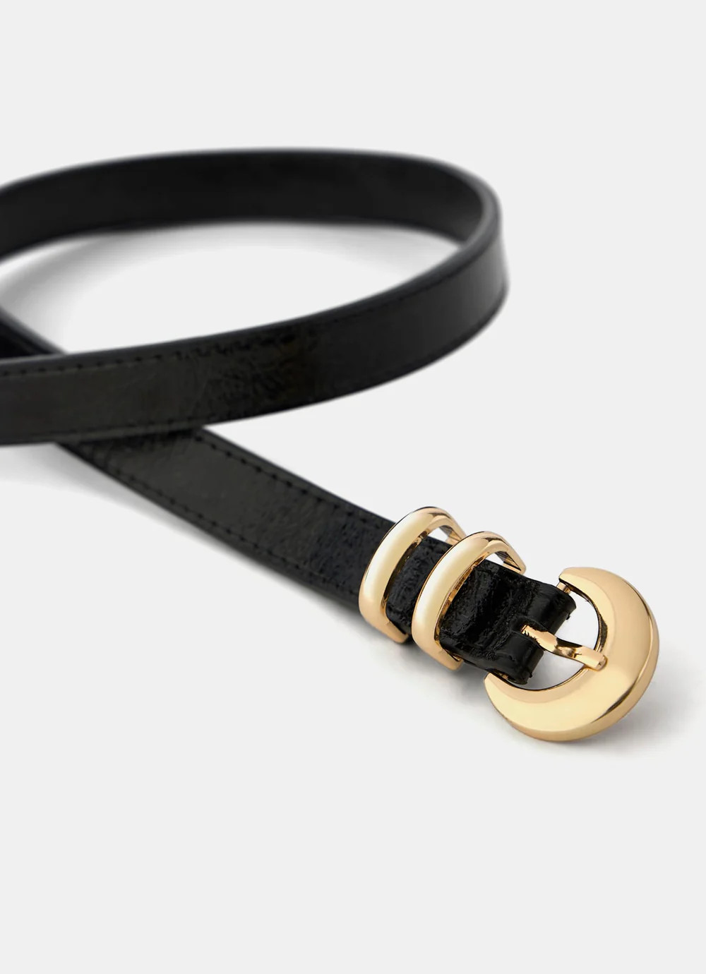 Black Leather Belt | Mint Velvet - US