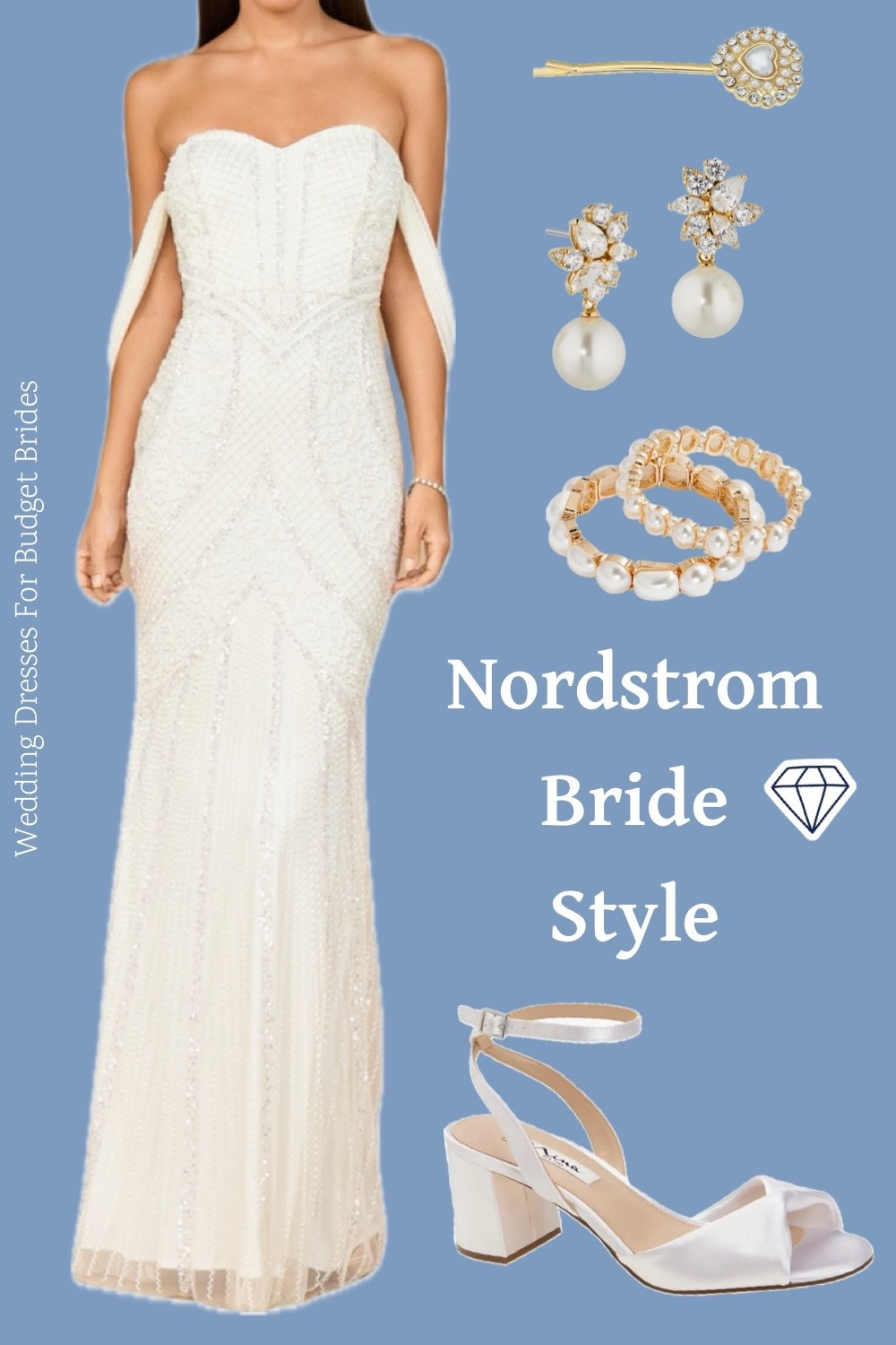 Affordable wedding day outfit for the bride to be. Bridal dress and accessories at Nordstrom. 

Reception dress, courthouse elopement dress, long white dress, minimalist wedding dress, or microwedding dress. 

#LTKSeasonal #LTKWedding