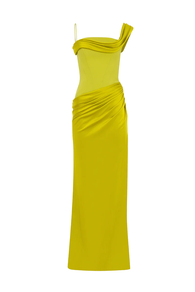 ÈTOILE DRESS IN PISTACHIO | MOON / HAKAAN YILDIRIM | CULT MIA | CULT MIA UK LTD