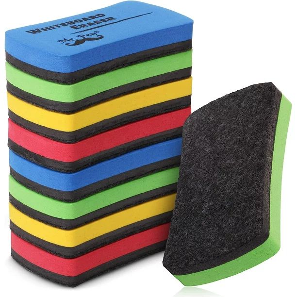 Mr. Pen- White Board Erasers, Magnetic Dry Erase Erasers, 8 Pack, Assorted, Dry Erase Board Erase... | Walmart (US)