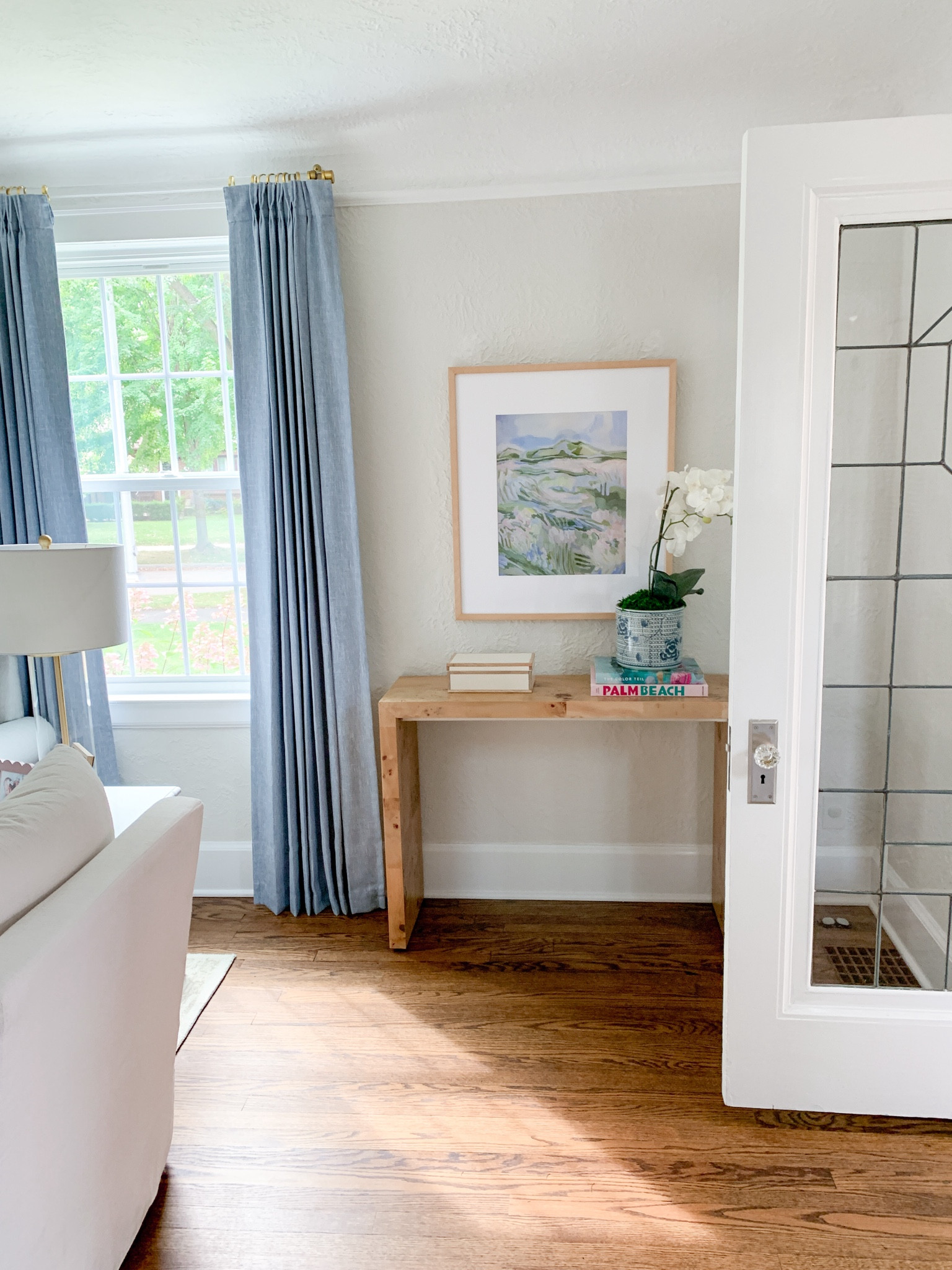 Our burlwood console table is coming together 

#LTKHome