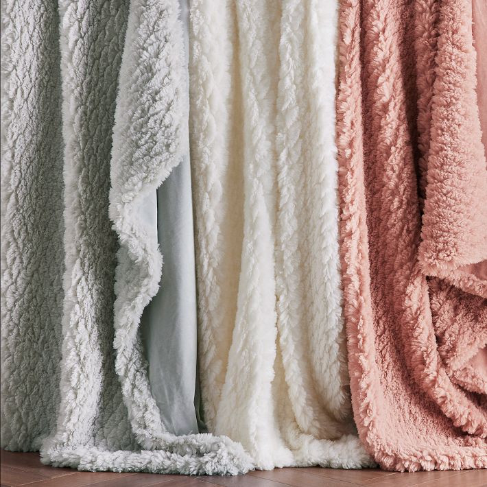 Cloud Faux Fur Throw | Pottery Barn Teen