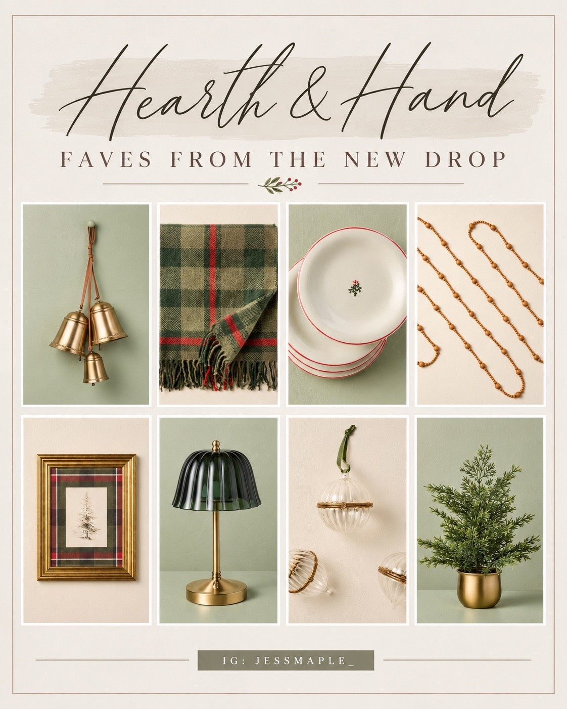 Hearth & Hand with Magnolia holiday favorites 🎄🤎 The new Target Christmas decor is SO good! Sharing some of my favorite finds from the latest holiday drop.. cozy plaid decor, Christmas ornaments, holiday tabletop, vintage-inspired decor, Christmas trees, garland & more. Perfect finds for a cozy, classic Christmas home!