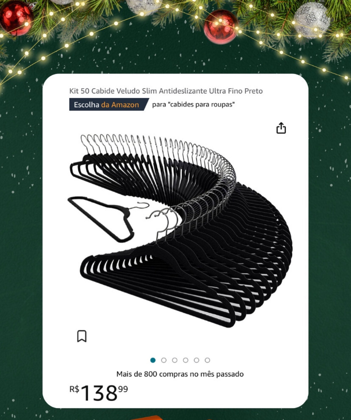 Kit 50 Cabide Veludo Slim Antideslizante Ultra Fino Preto

#LTKbrasil #LTKhome