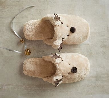 Reindeer Slippers | Pottery Barn (US)