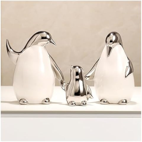 Superior Arctic Penguin Siblings, White/Silver 8 x 5 Inches Ceramic Tabletop Collectible Figurine... | Amazon (US)
