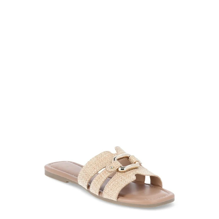 Time and Tru Women's Hardware Slide Sandal | Walmart (US)