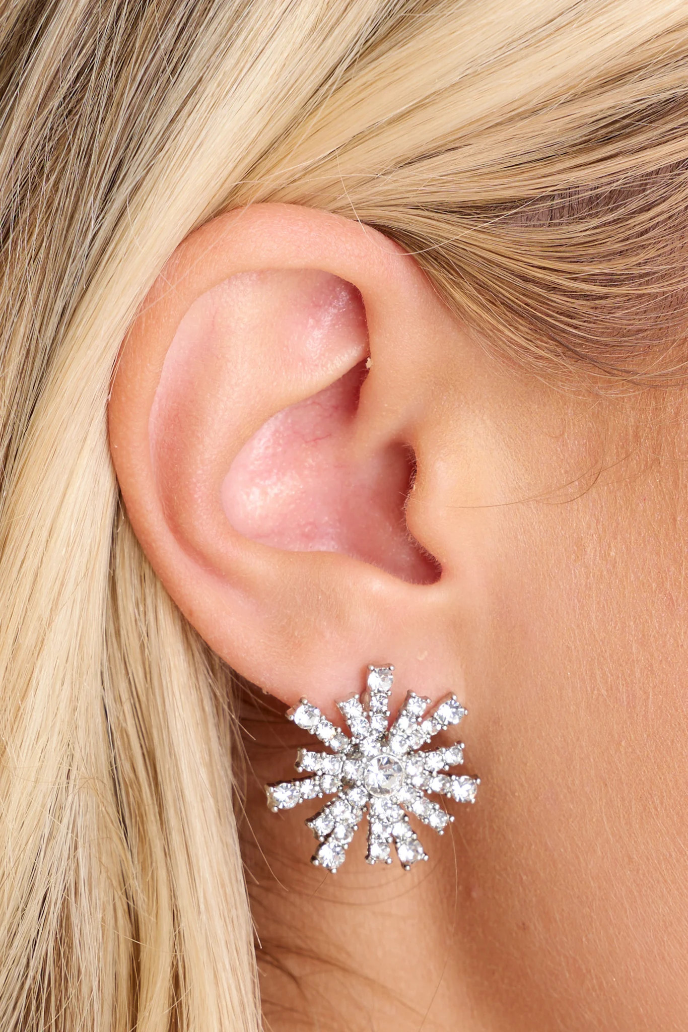 Star Gazing Silver Earrings | Red Dress 