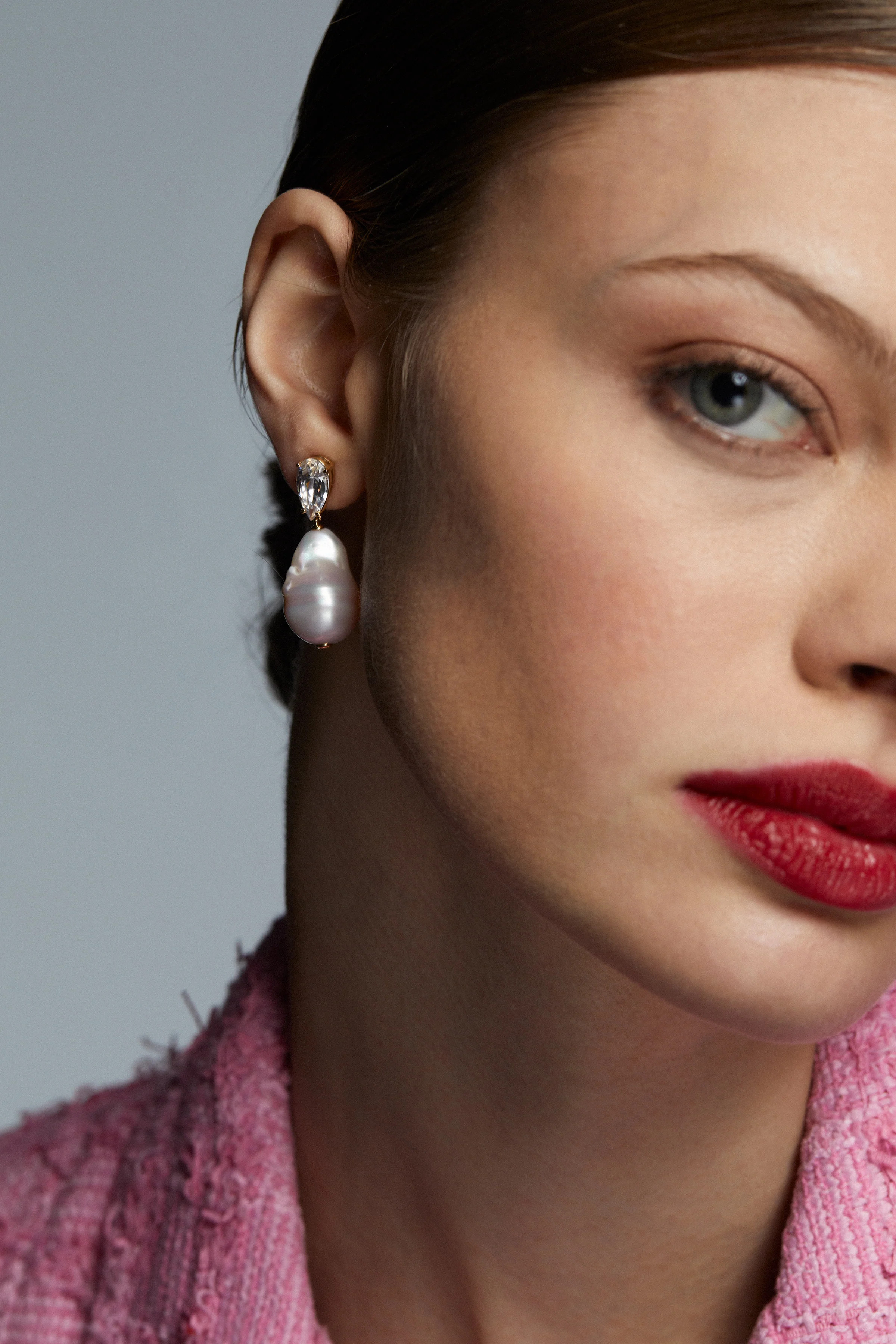 LONDON BAROQUE FRESHWATER PEARL AND CZ DROP EARRINGS | NADRI