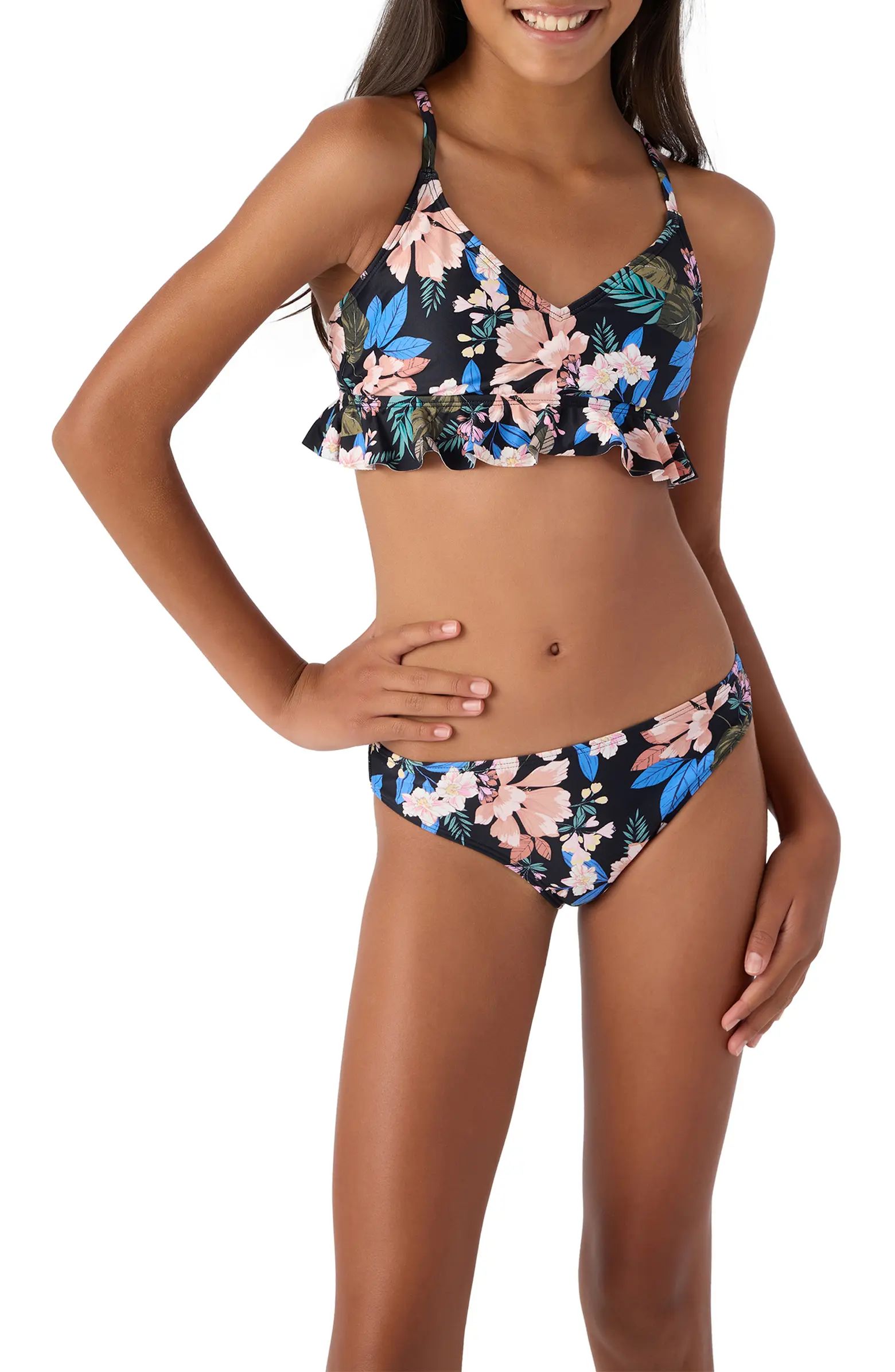 Kids' Matira Tropical Two-Piece Swimsuit | Nordstrom