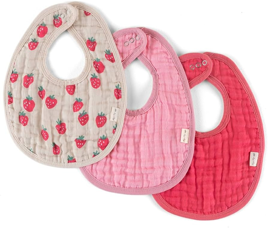 Itzy Ritzy Set of 3 Baby Bibs - Ultra-Soft Adjustable Infant & Toddler Bibs Made of Triple-Layer ... | Amazon (US)