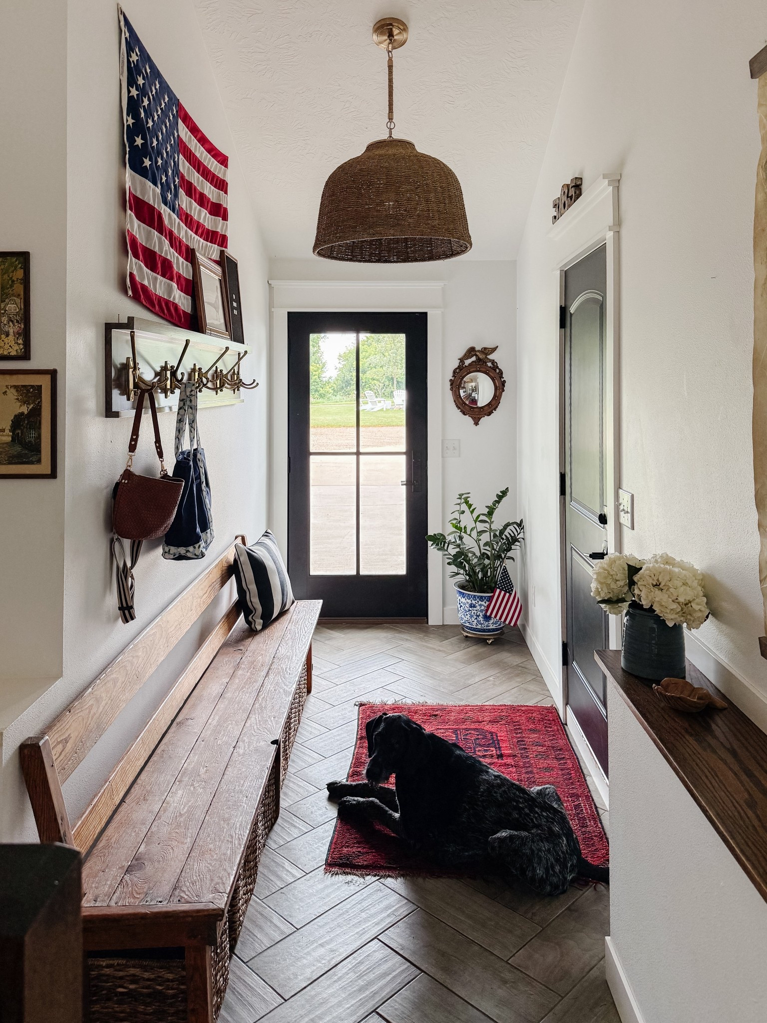 The new pendant light is perfect! 

Link below! 

#pendantlight #pendant #hallway #entryway #enrtywaylighting #lighting 

#LTKStyleTip #LTKHome #LTKFamily