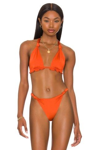 Bananhot Tai Bikini Top in Orange from Revolve.com | Revolve Clothing (Global)