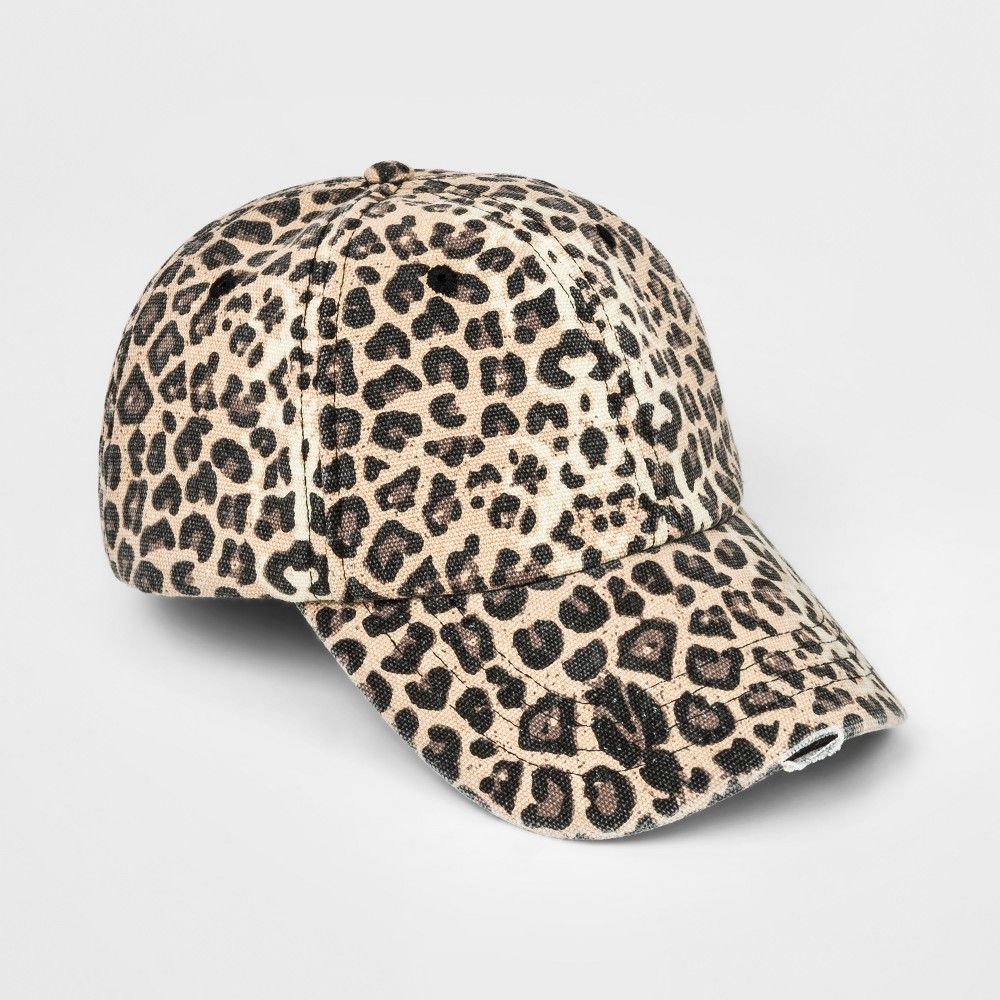 Girls' Leopard Print Baseball Hat - art class One Size, Black | Target