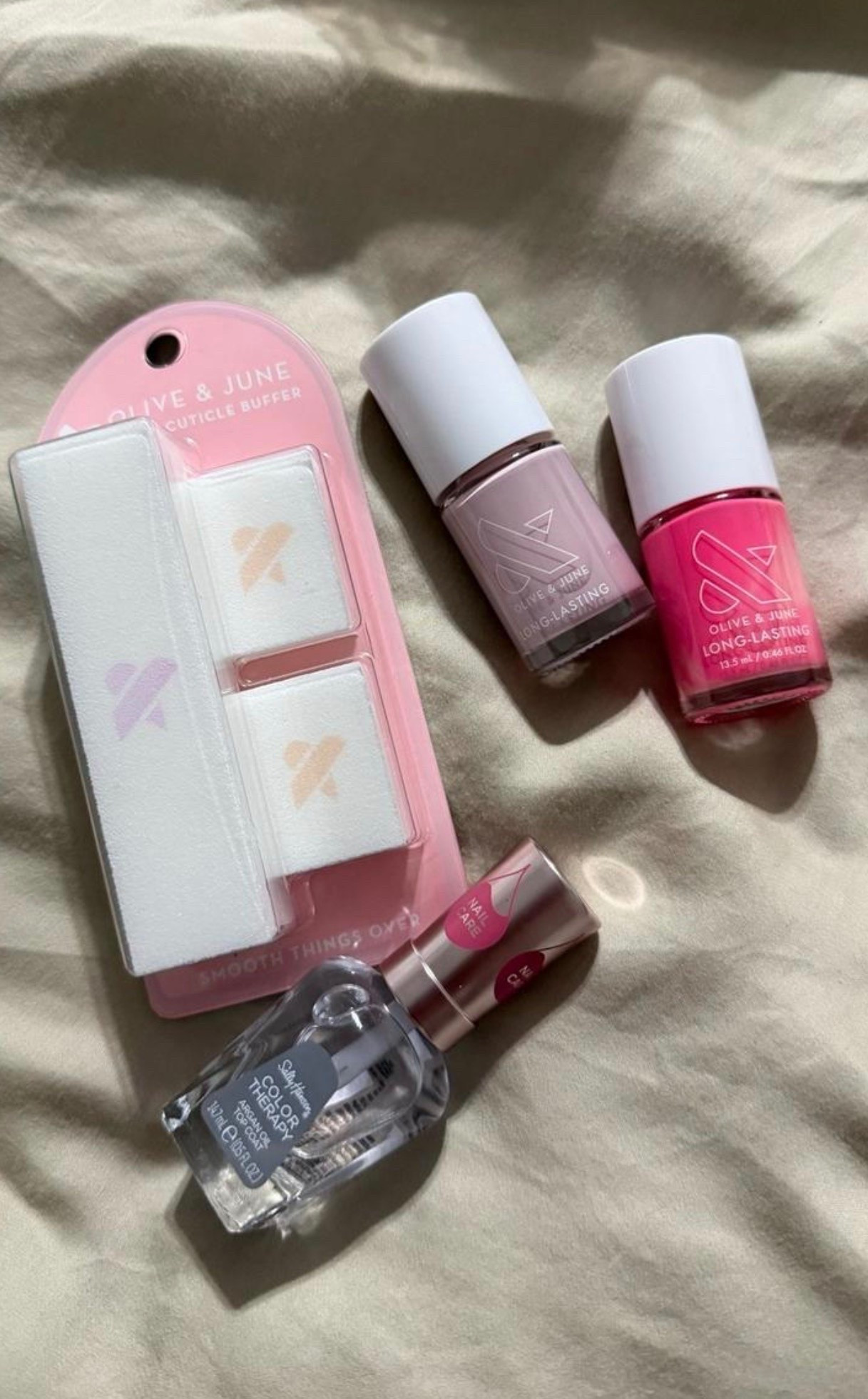 The cutest little mani refresh. 💅💕 From the perfect polish shades to the nail care essentials, these are the products I keep reaching for to get a salon-worthy manicure at home.

#nailcare #athomemanicure #oliveandjune #manicureessentials #nailpolish #beautyfavorites #pinknails #selfcare #beautyroutine #nailinspo #everydaybeauty #beautyfinds #girlyfavorites #musthavebeauty #beautyessentials

#LTKBeauty #LTKselfcare #LTKdayinmylife