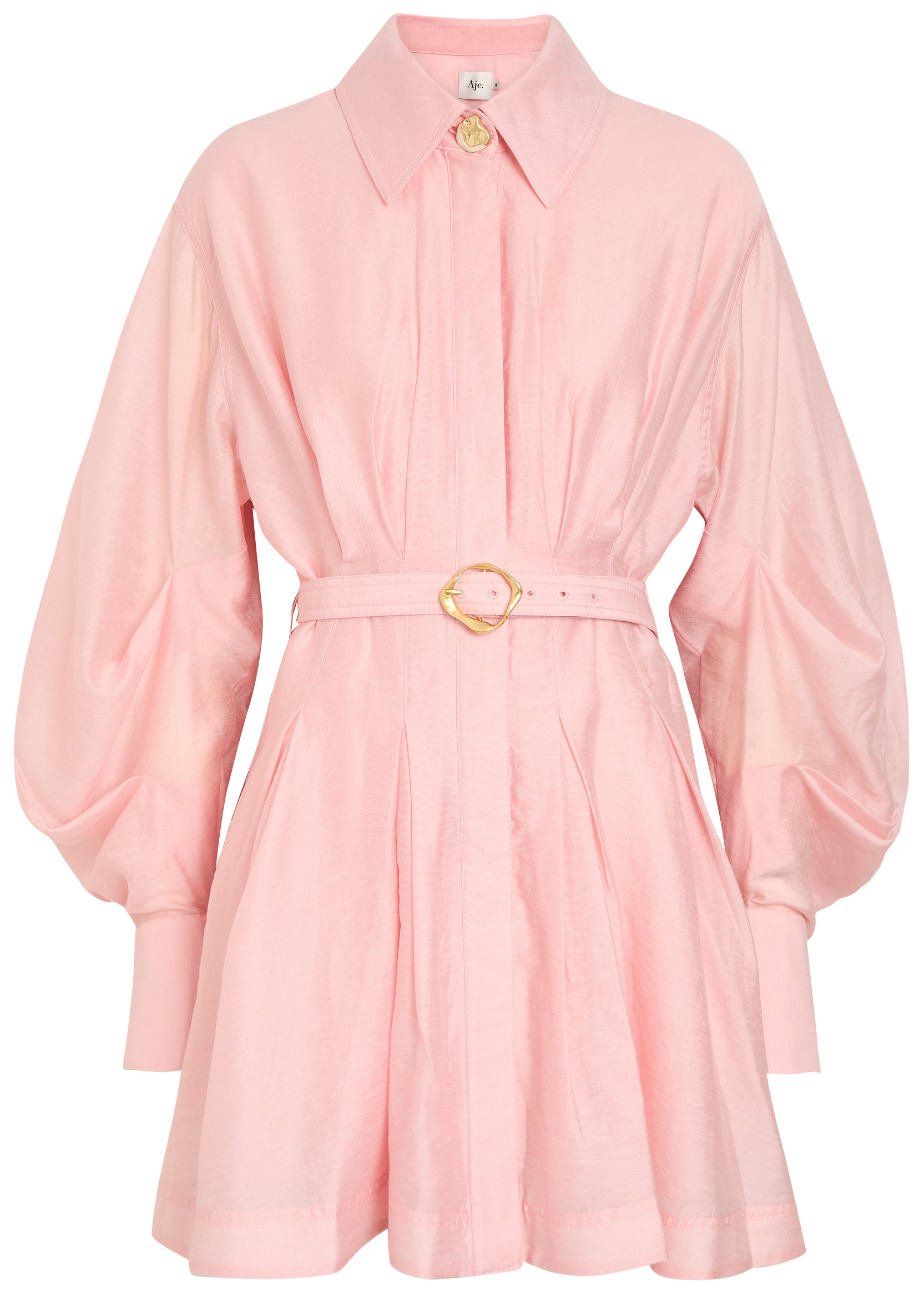 Murphie pintuck woven mini shirt dress | Harvey Nichols