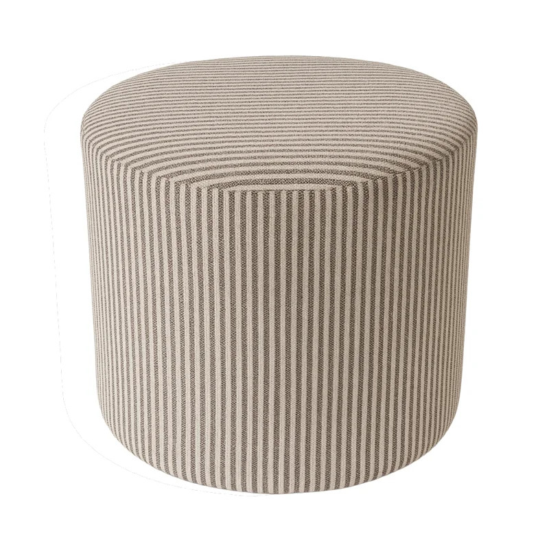 Crescendo 19" Wide Round Pouf Ottoman | Wayfair North America