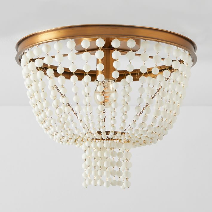 Glass Beaded Flushmount | Pottery Barn Teen