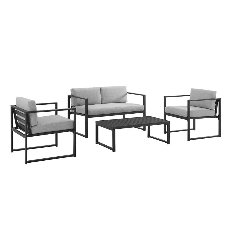 Bekasi 4 Piece Multiple Chairs Seating Group with Cushions | Wayfair North America