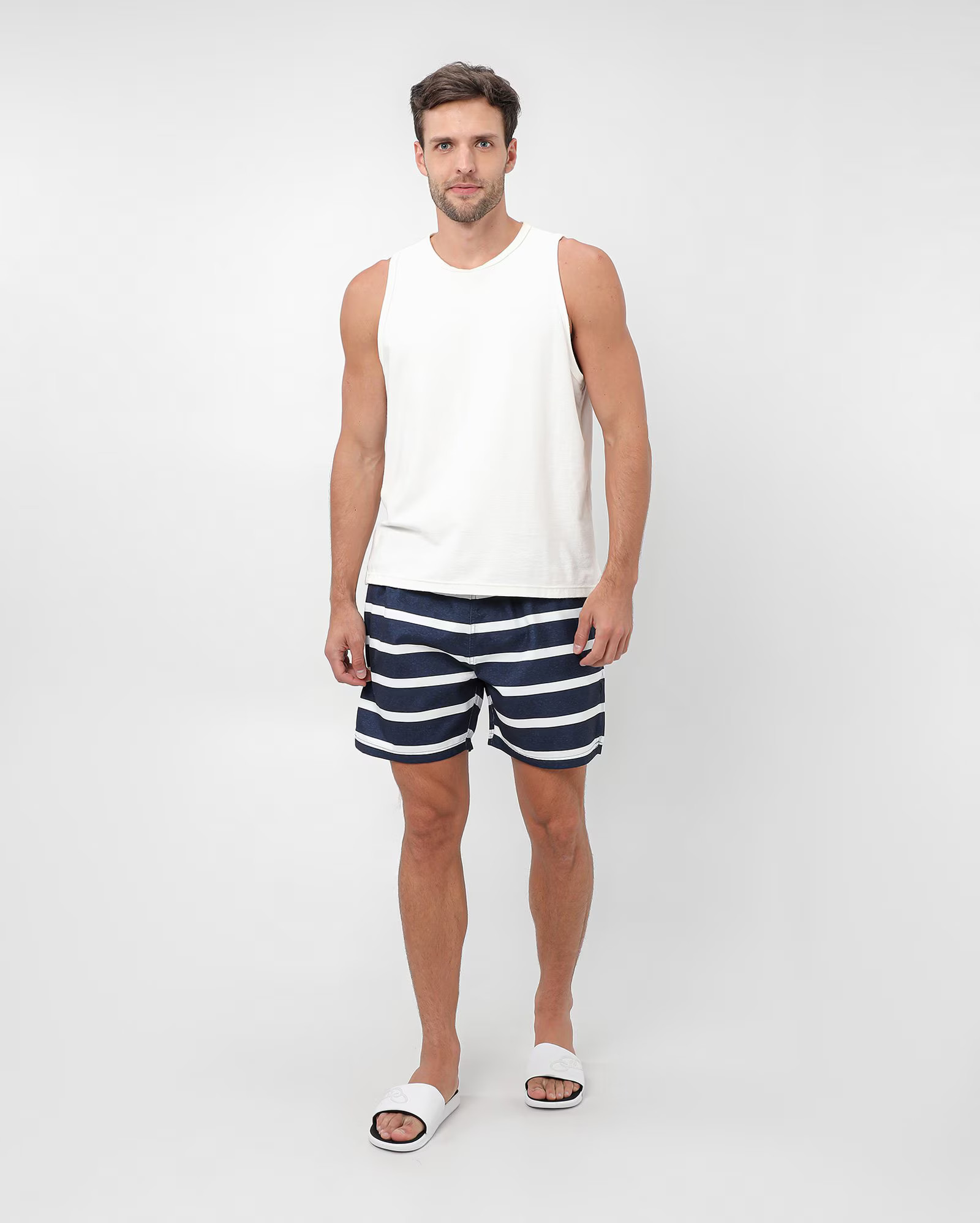 Short água masculino listras azul | Original by Riachuelo | Riachuelo (BR)