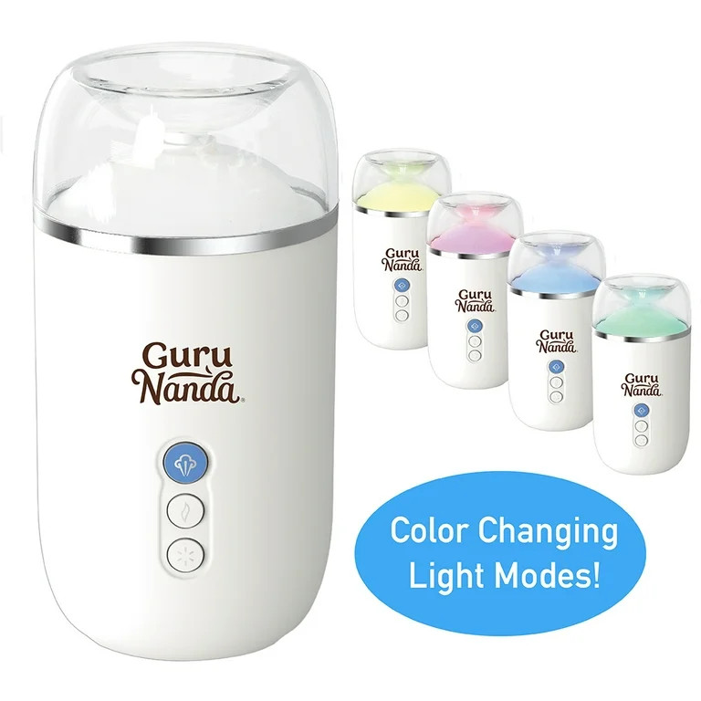 GuruNanda Modern Essential Oil Diffuser, White - 6 Hours of Aromatherapy - Walmart.com | Walmart (US)