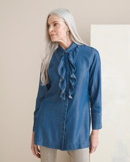 Ruffle Denim Tunic | Chico's
