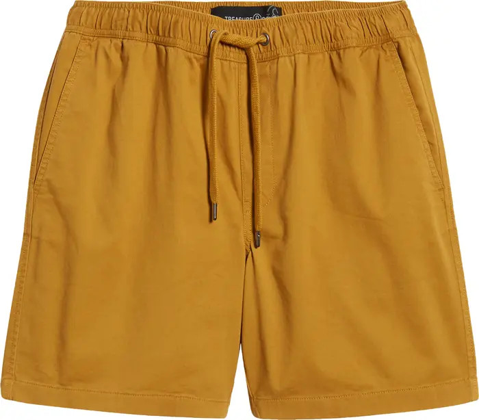 Solid Deck Stretch Cotton Shorts | Nordstrom