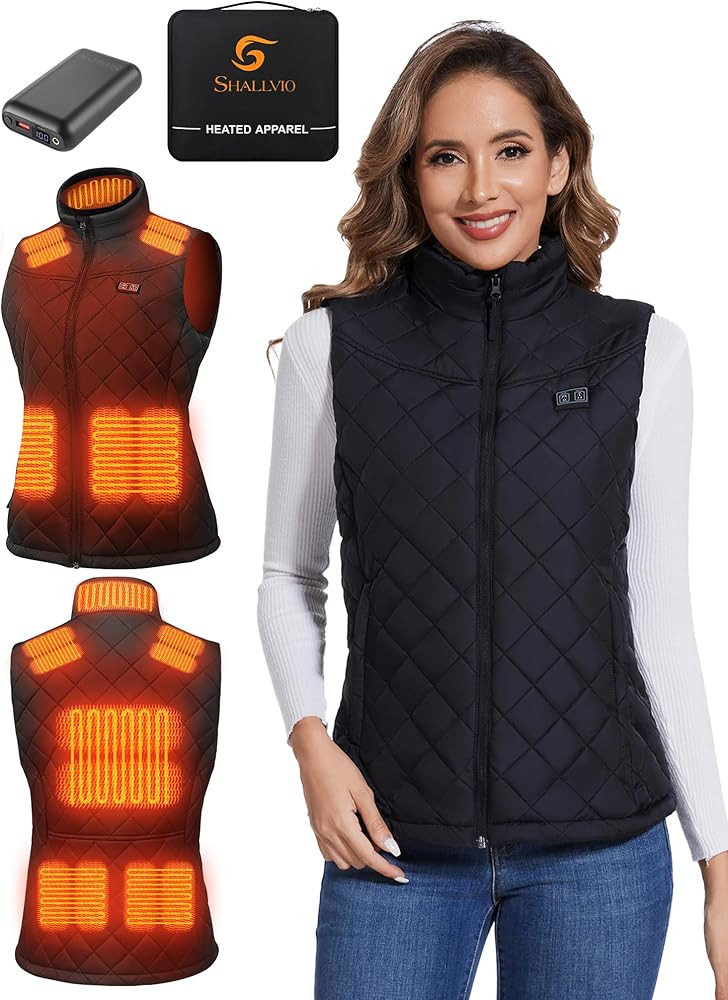 Heated Vest Women with 20000mAh 7.4v Battery Pack Included, Lightweight Quilted Electric Warming ... | Amazon (US)