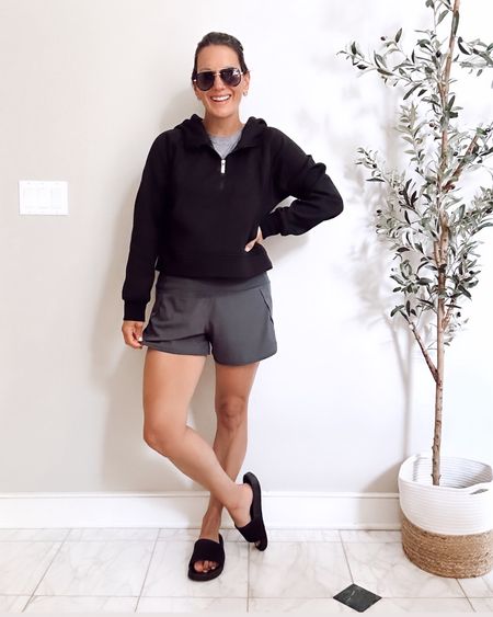 Amazon athletic wear! Activewear- lululemon I speed sweatshirt and shorts - both run true to size!

Look for less, workout wear, casual outfit



#LTKFindsUnder50 #LTKOver40 #LTKActive