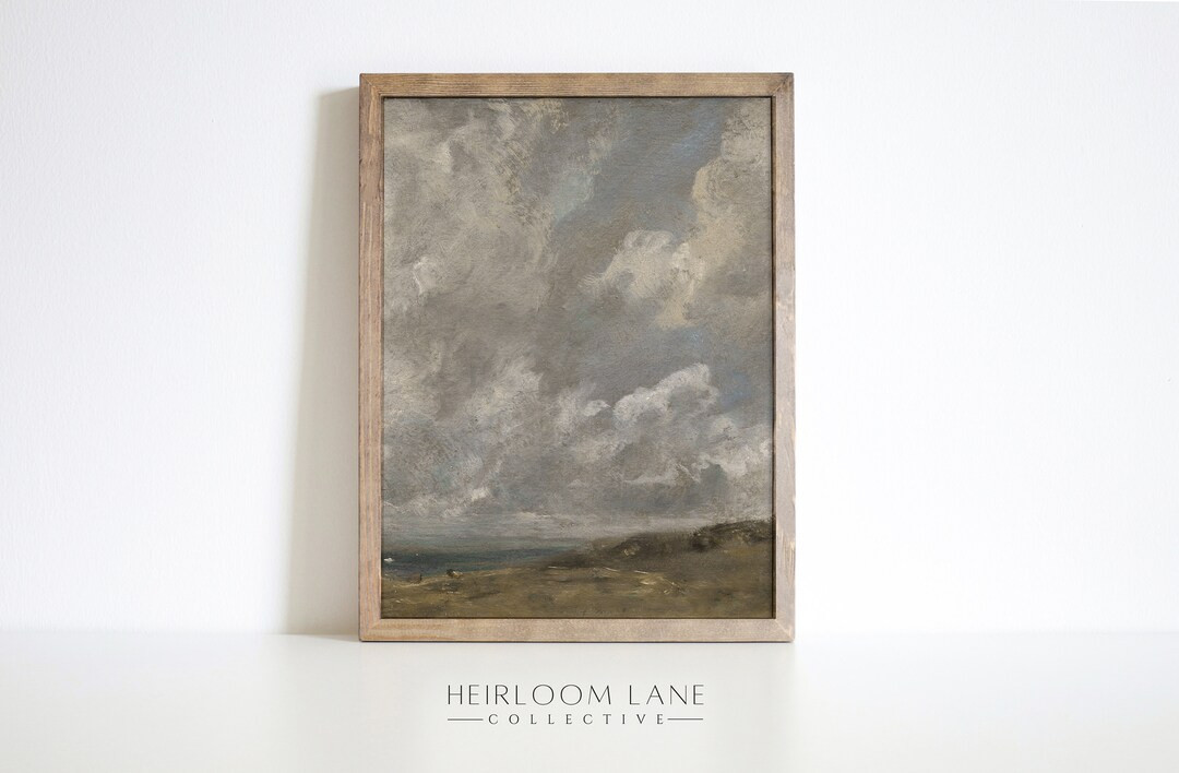 Vintage By the Sea Vertical Print Digital Download | Spring Artwork | Country Cottage | Vintage F... | Etsy (US)