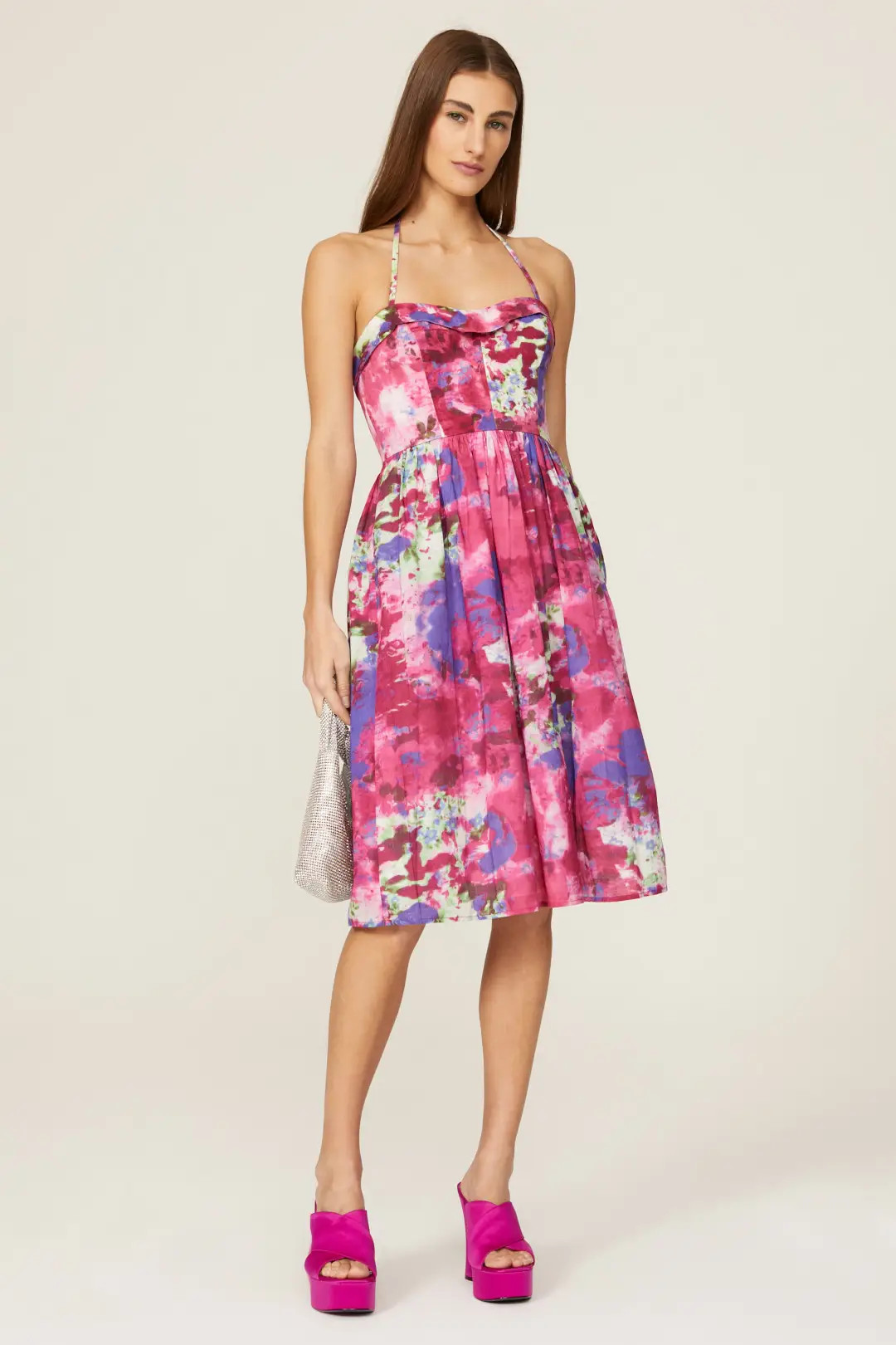 Watercolor Midi Dress | Rent the Runway