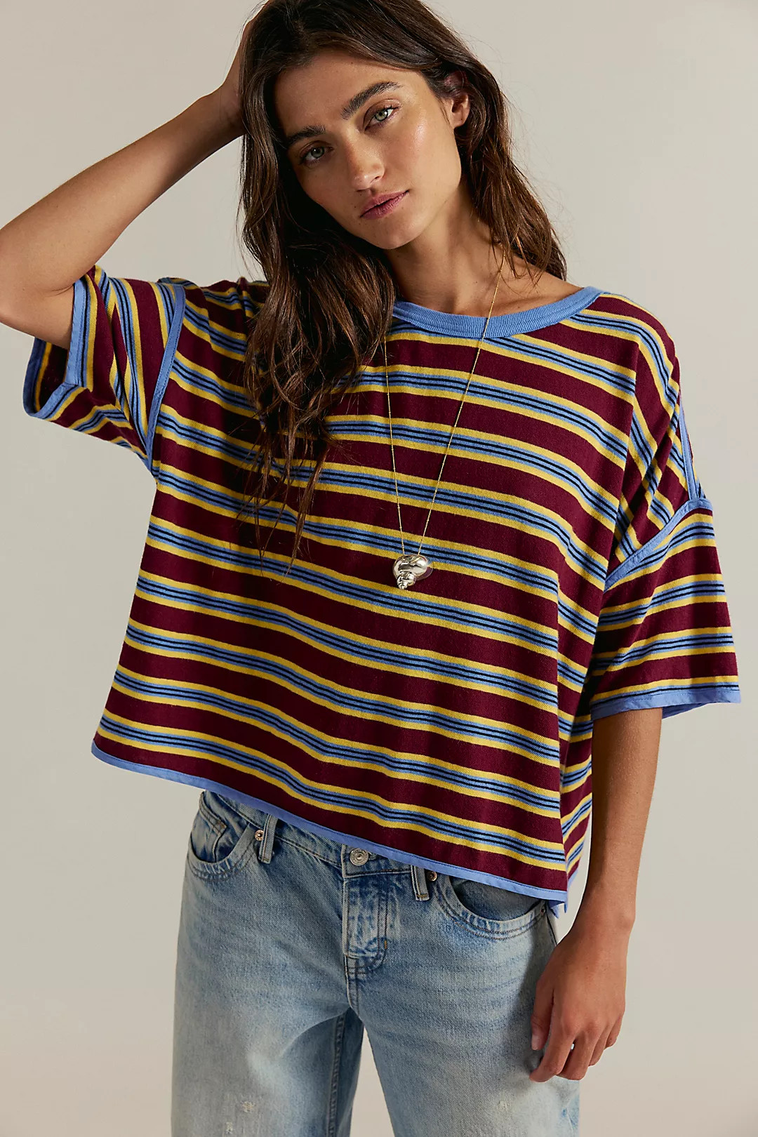 We The Free Clean Rugby Tee | Free People (Global - UK&FR Excluded)