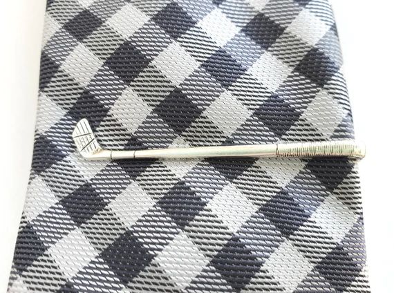 Silver Golf Club Tie Clip, Tie Bar, Modern, Golf, Fathers Day, Gift for Men, Wedding, Groom, Best... | Etsy (US)