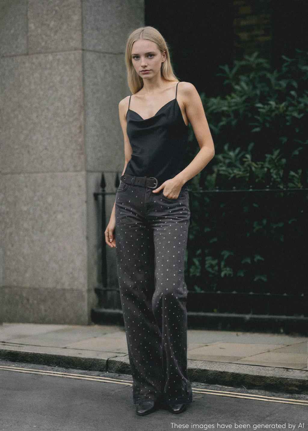 Crystal strass jeans black denim - Teenage girl - XL - MANGO TEEN | MANGO (UK)