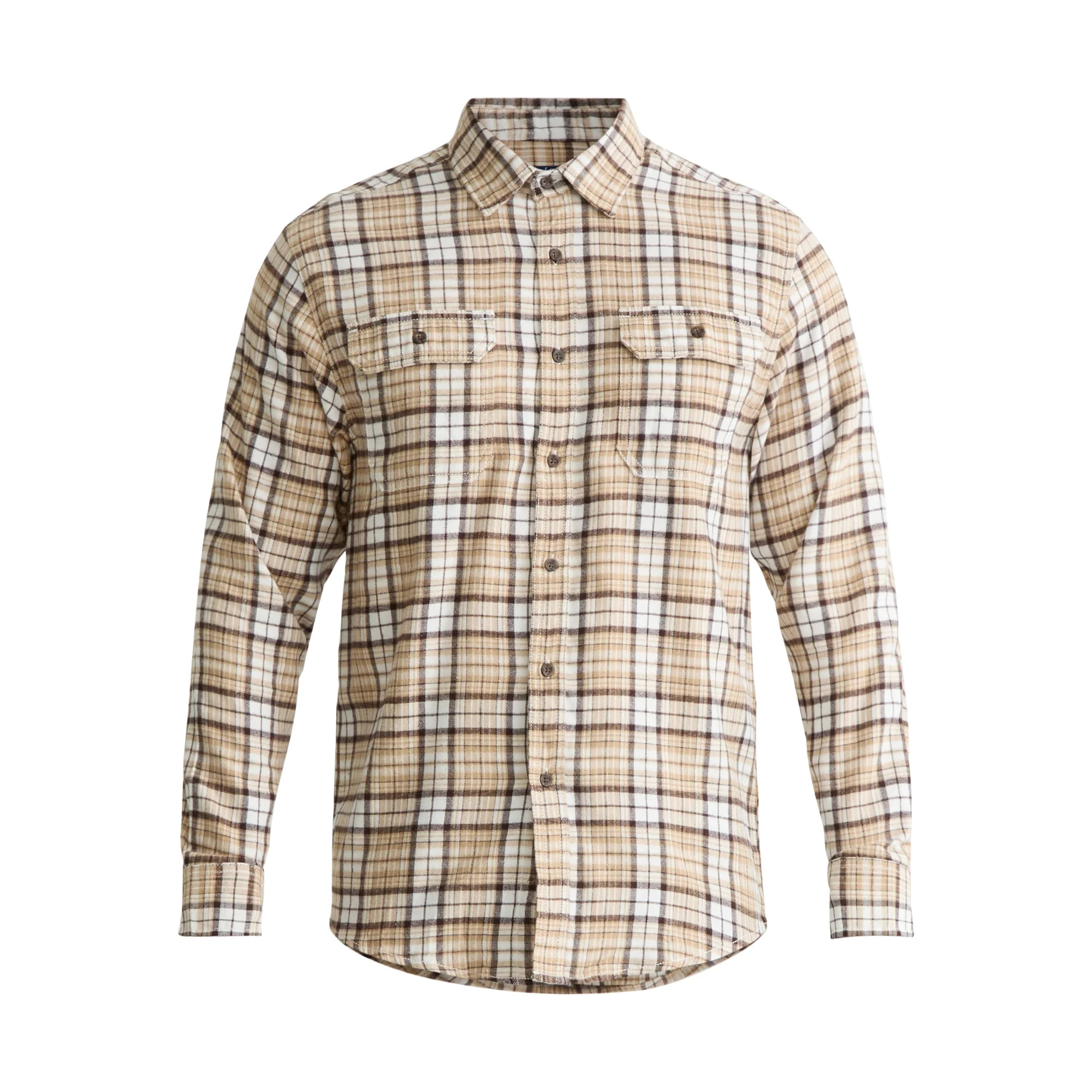 George Men's Flannel Shirt with Long Sleeves, Sizes XS-3XLT - Walmart.com | Walmart (US)