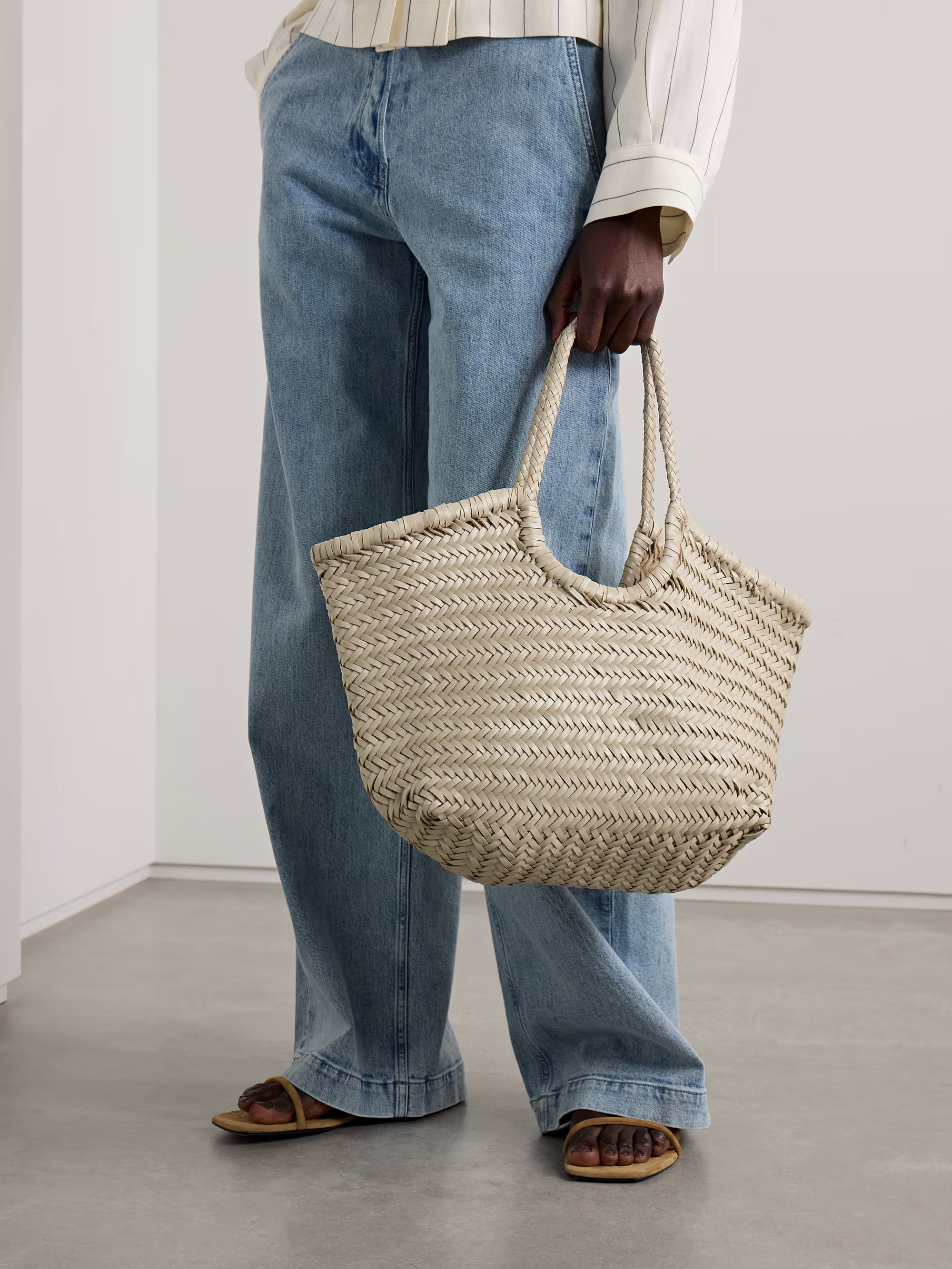 DRAGON DIFFUSION Nantucket large woven leather tote | NET-A-PORTER | NET-A-PORTER (UK & EU)