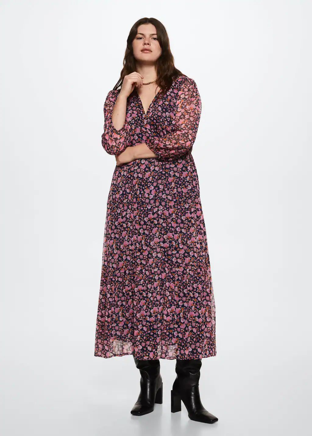 Floral print dress -  Women | Mango USA | MANGO (US)