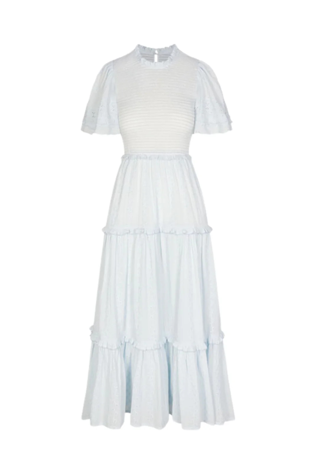 Jolene Dress in Icy Eyelet | Baybala