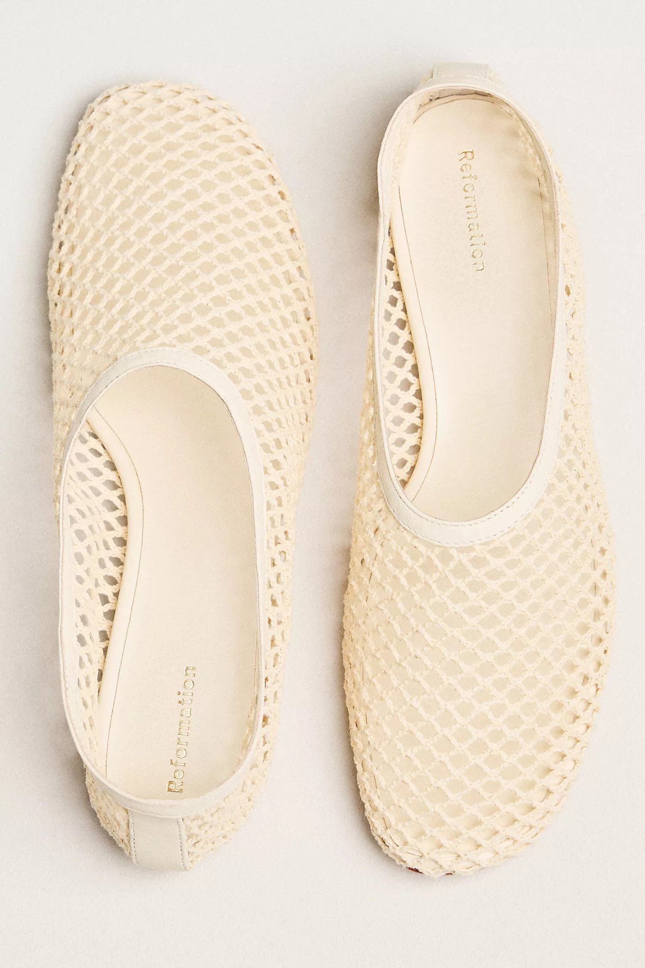 Reformation Britt Netted Ballet Flats | Anthropologie (US)