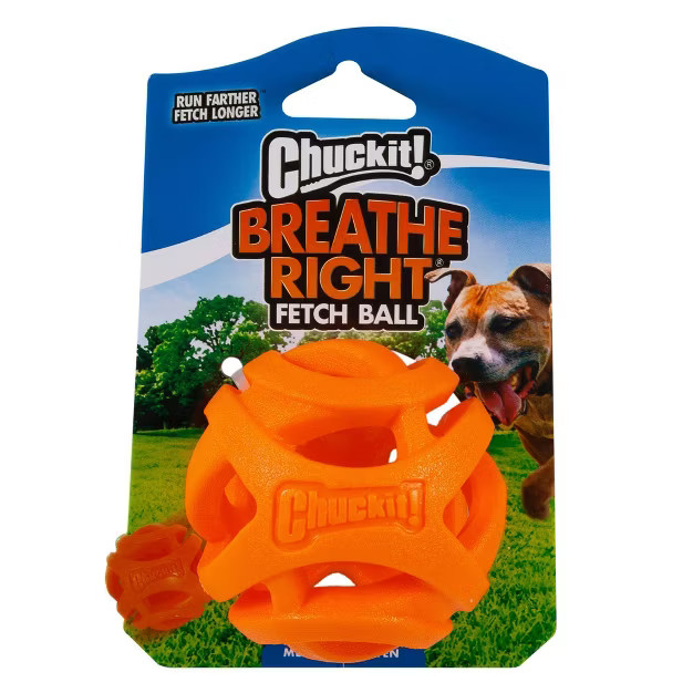 Chuckit! Breathe Right Fetch Ball Dog Toy - Orange - M | Target