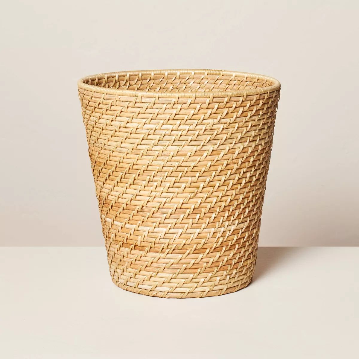 2.5gal Natural Woven Bathroom Wastebasket - Hearth & Hand™ with Magnolia | Target
