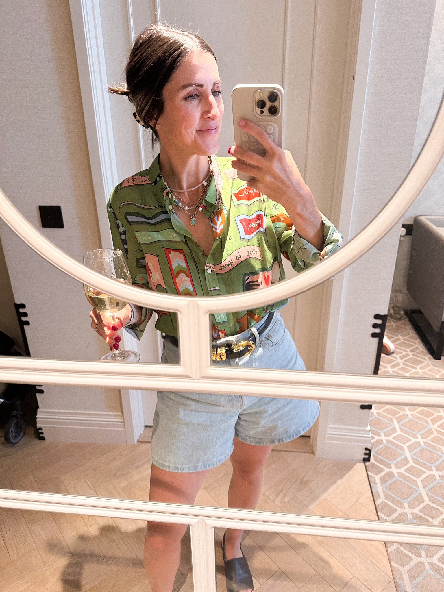 Sezane button down - wearing size 36. 
Everlane shorts - fit TTS 
Madewell belt

London outfit 
Europe outfit 

#LTKTravel #LTKFindsUnder100