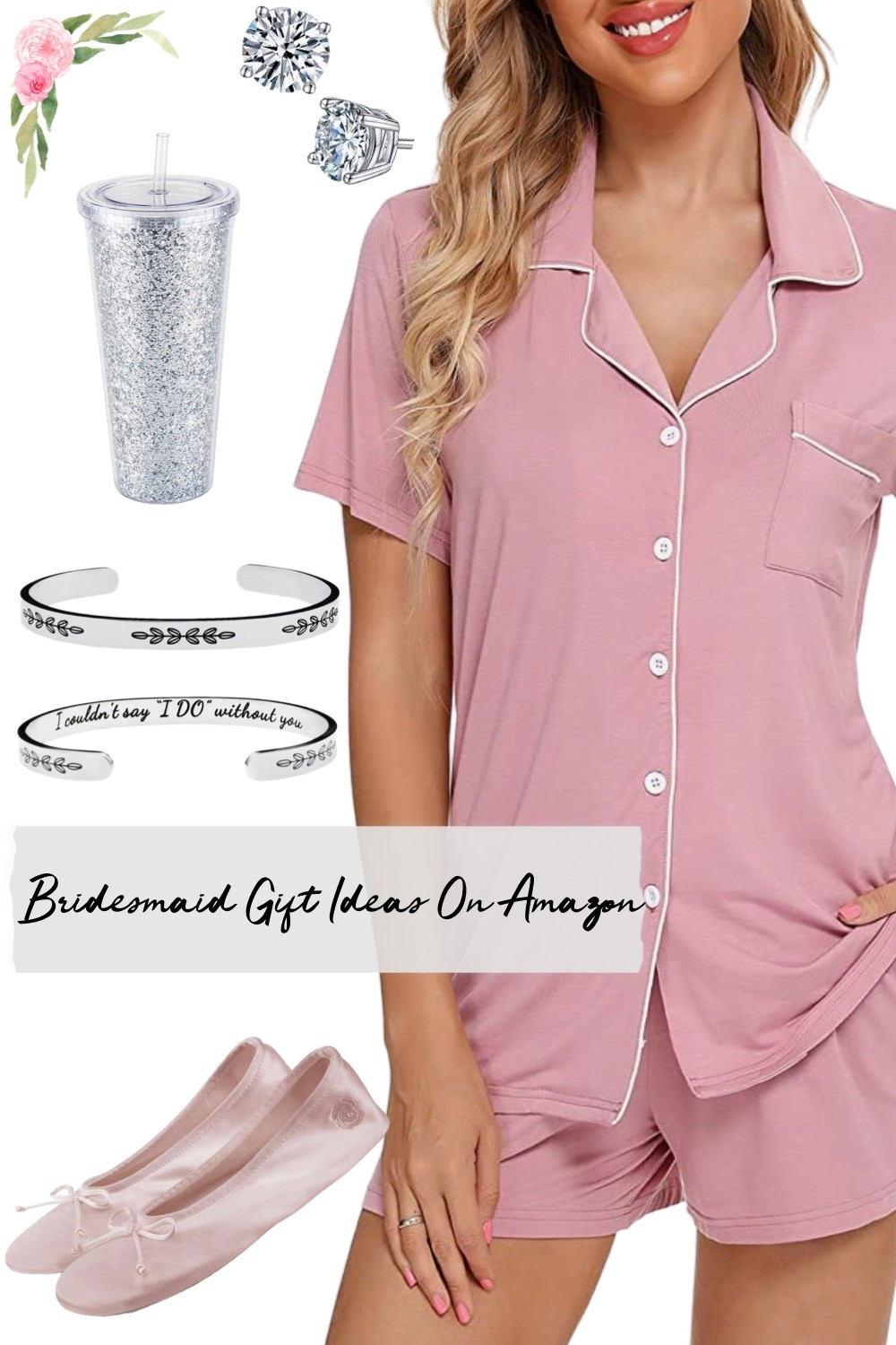 Fun silver and pink gift ideas for bridesmaid proposal, wedding party gifts, and bachelorette party. On Amazon.

#LTKWedding #LTKSeasonal