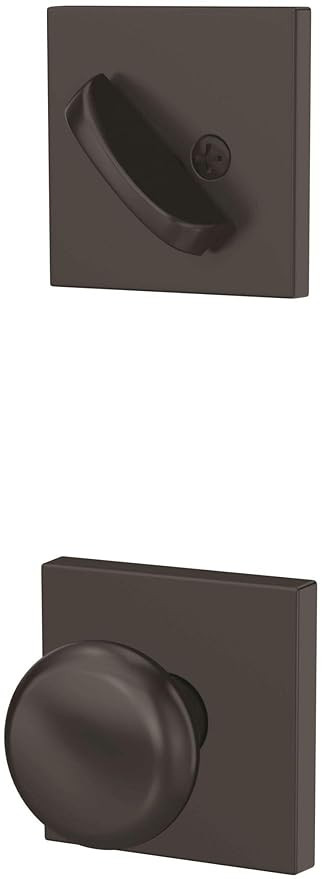 Schlage FC59PLY622COL Custom Plymouth Single Cylinder Sectional Interior Pack with Collins Rose -... | Amazon (US)