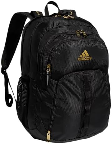 adidas Prime 6 Backpack, Black/Gold Metallic, One Size | Amazon (US)