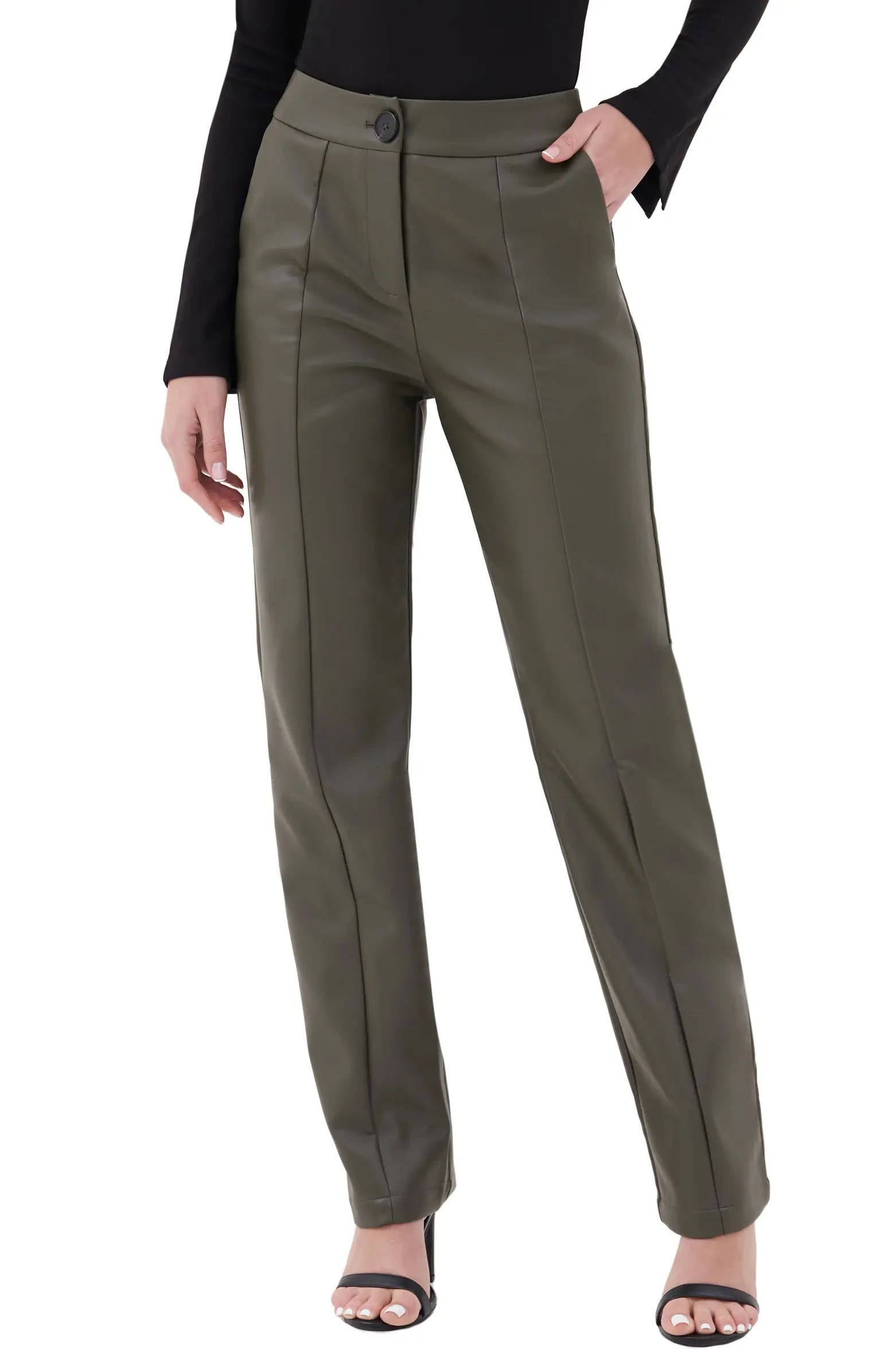 4th & Reckless Tersa Faux Leather Trousers | Nordstrom | Nordstrom