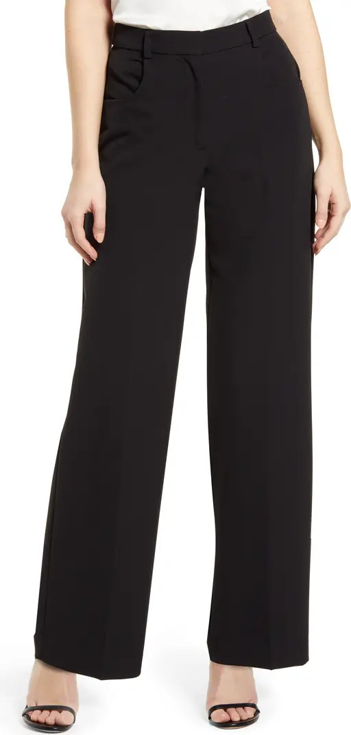 Stretch Crepe Wide Leg Pants | Nordstrom