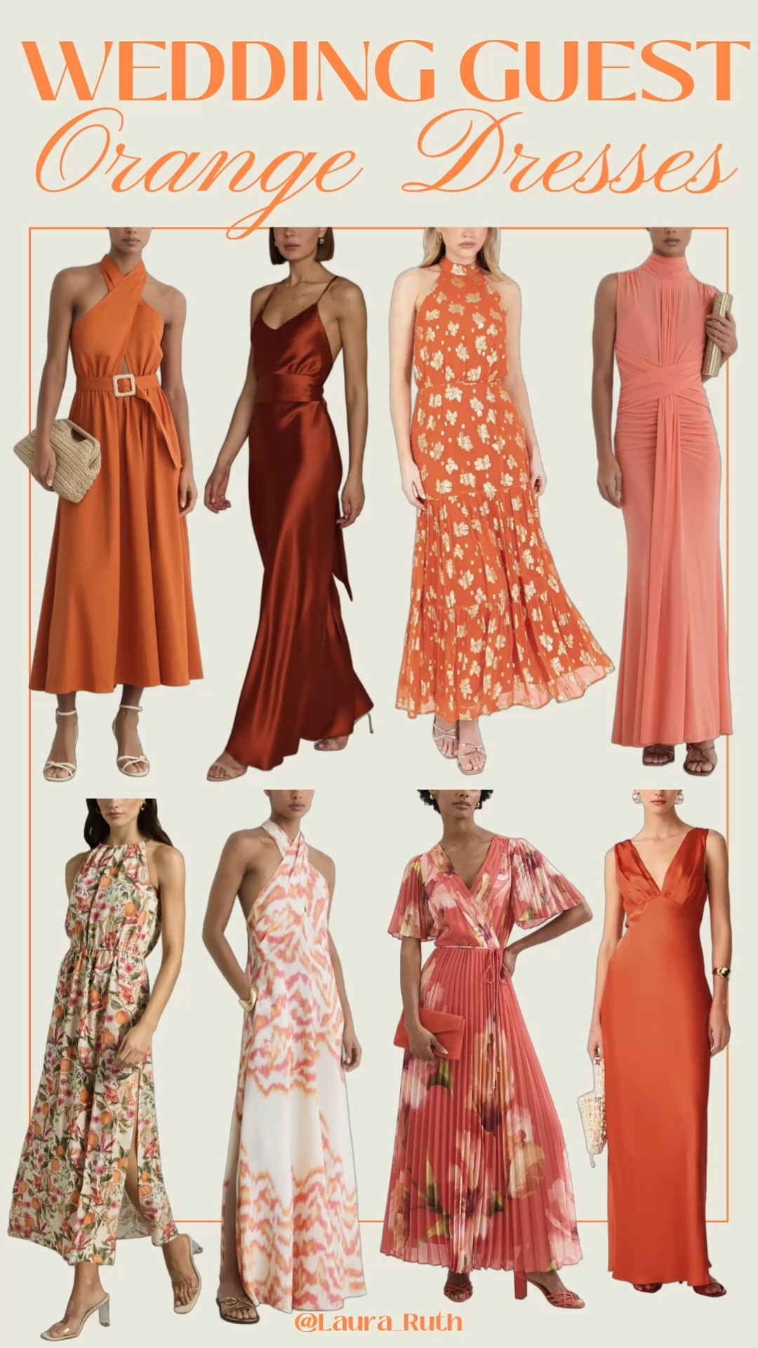 ORANGE WEDDING GUEST SUMMER DRESSES 🧡🌅  Searching for the perfect summer wedding guest outfit? From romantic subtle prints and elegant satin slips to timeless occasion dresses and statement silhouettes hopefully I've got you covered this wedding season! Wedding guest dress summer 

 #LTKsummer #LTKwedding #LTKdresses