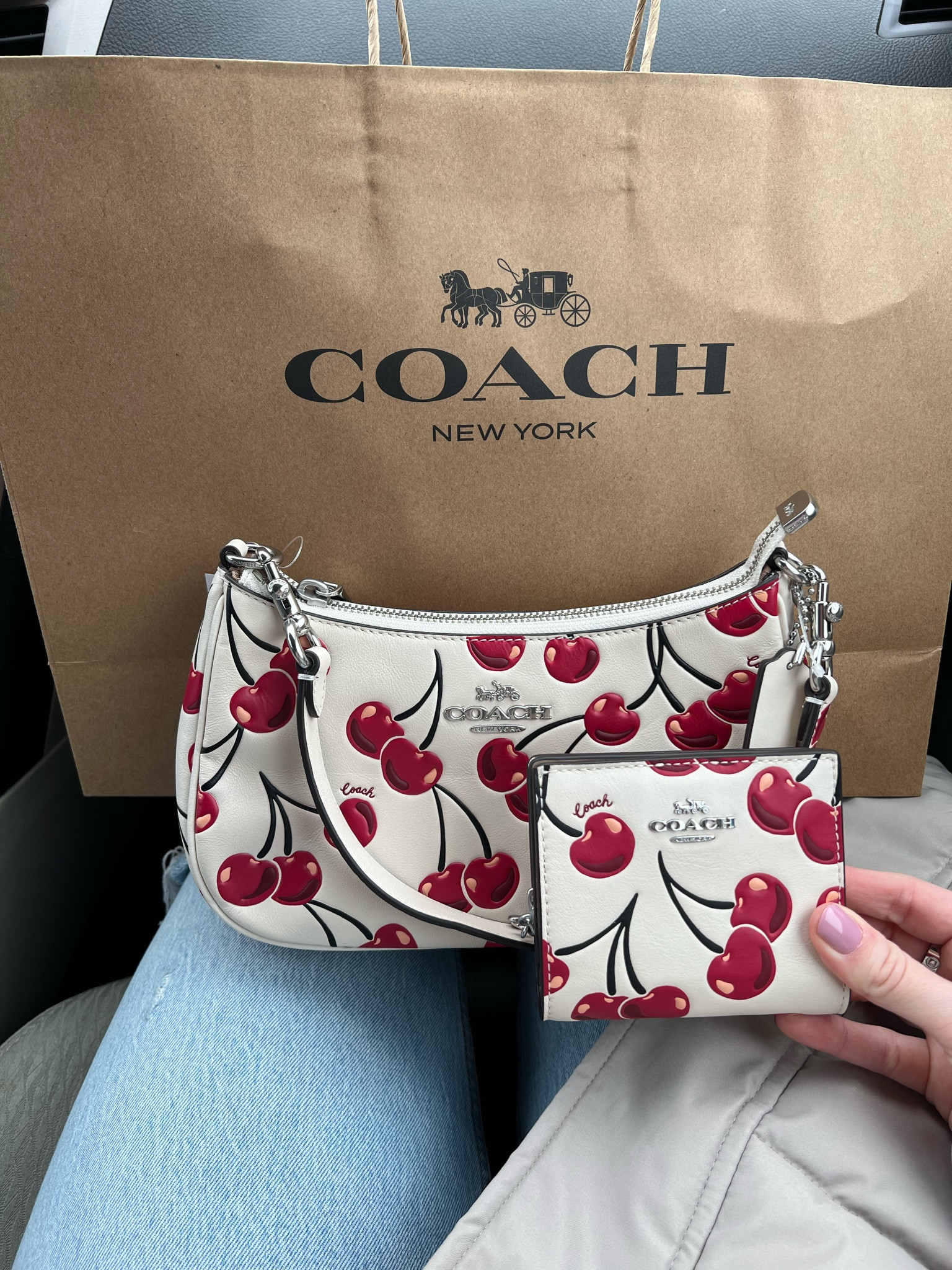 How freaking adorable is the new Coach cherry print  