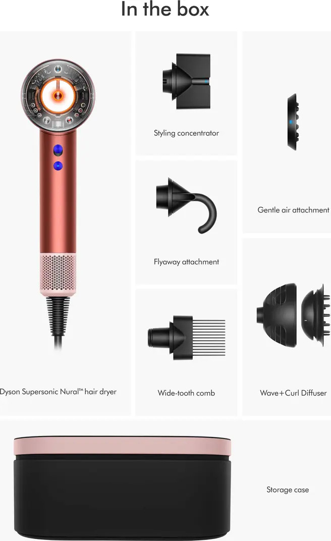 Special Edition Supersonic Nural Hair Dryer in Strawberry Bronze | Nordstrom